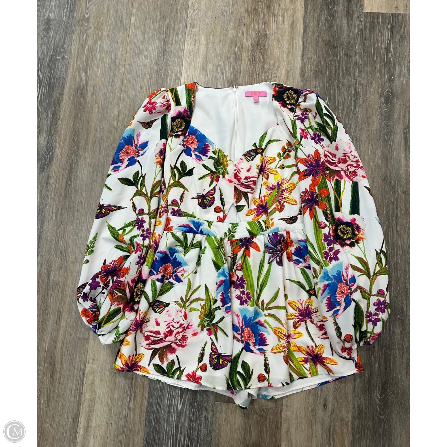 Romper By LDT In Floral Print, Size: 4