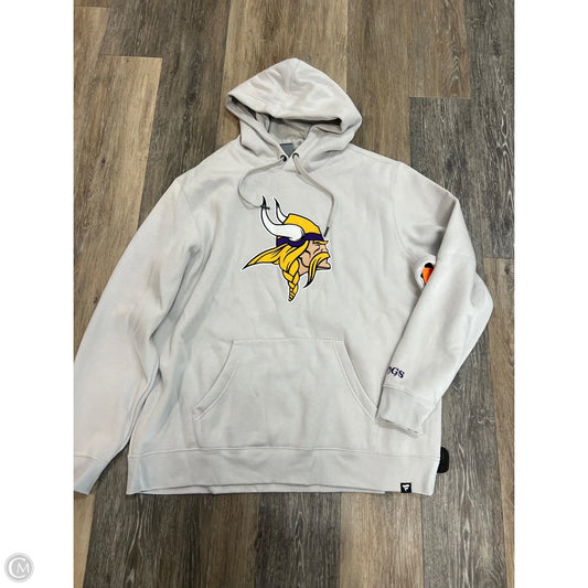 Athletic Sweatshirt Hoodie By Fanatics In Grey, Size: Xl