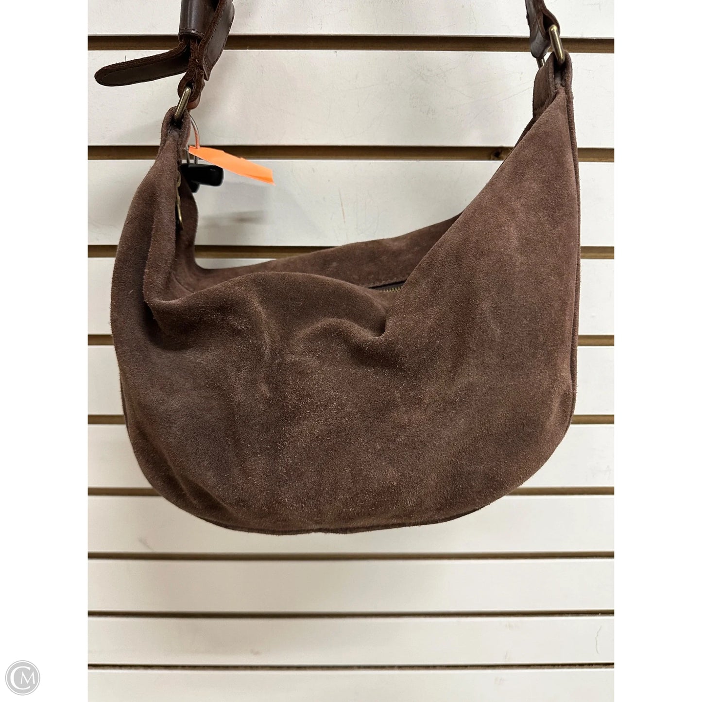 Handbag Leather By Parker Clay, Size: Medium
