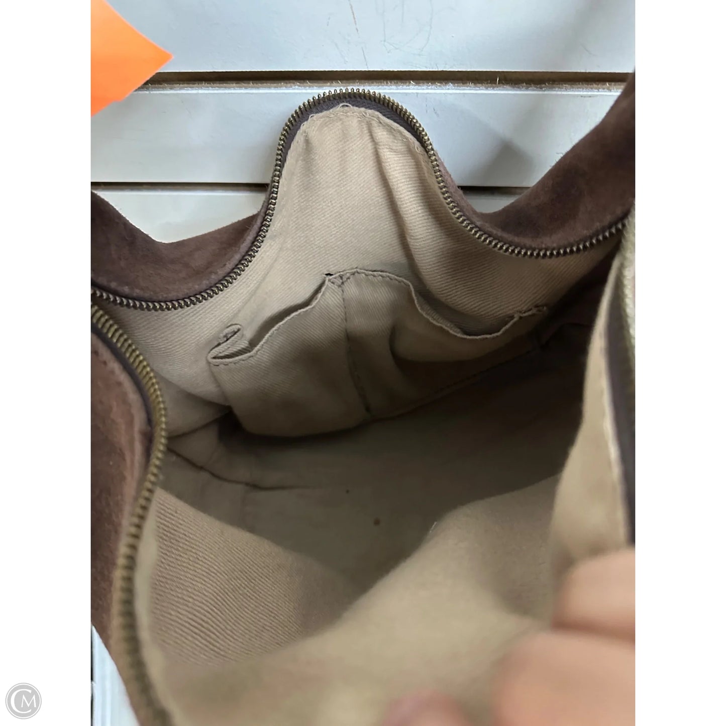 Handbag Leather By Parker Clay, Size: Medium