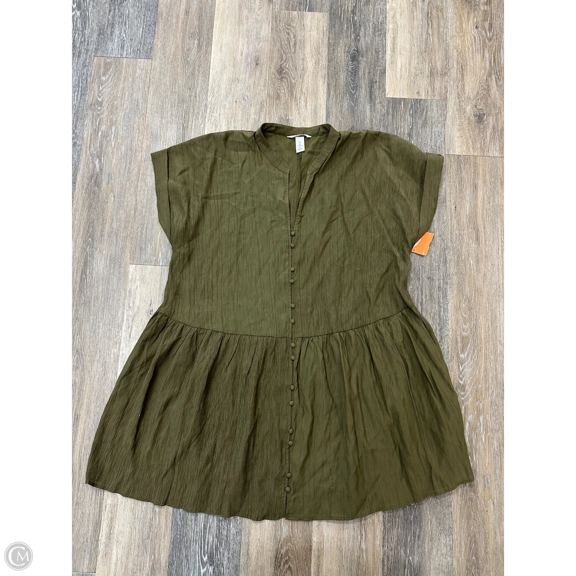 Dress Casual Short By H&m In Green, Size: L