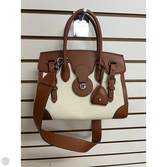 Handbag Leather By Ralph Lauren Black Label, Size: Medium