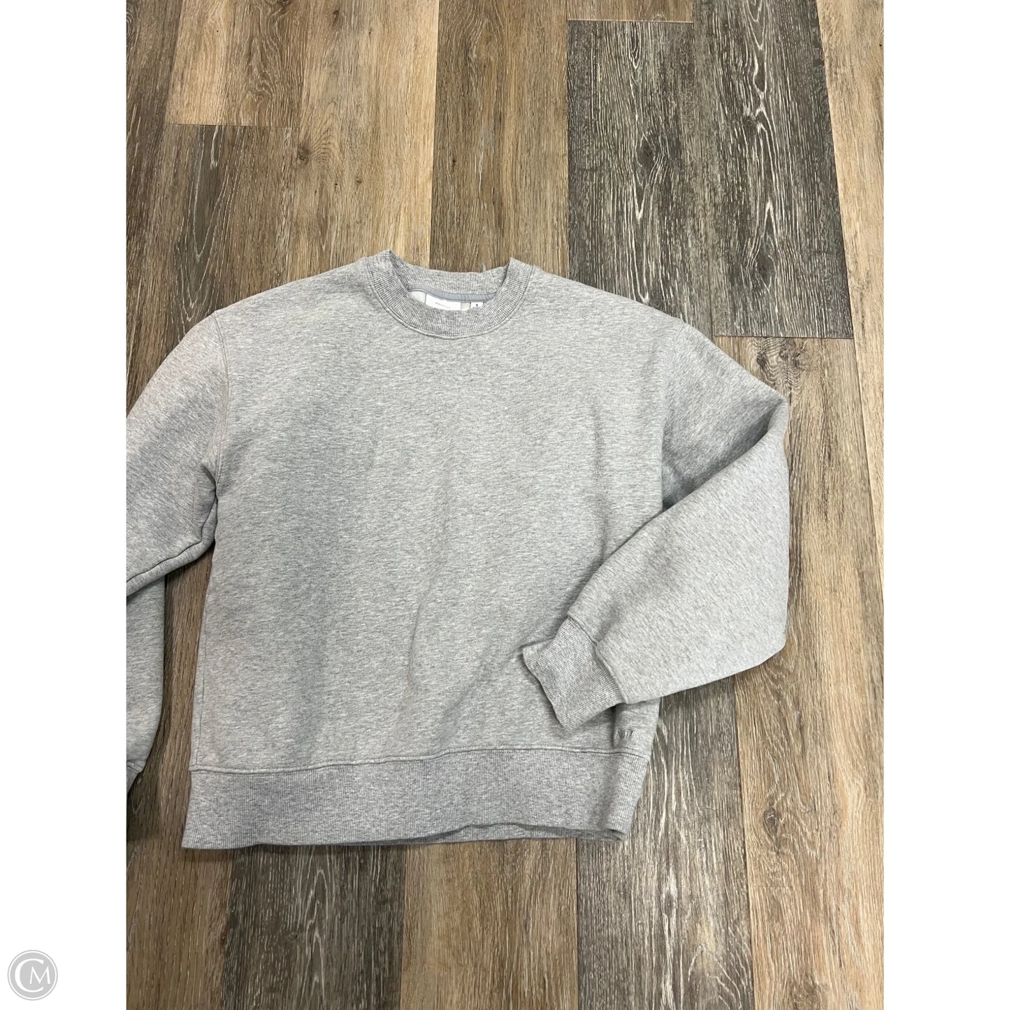 Athletic Sweatshirt Crewneck By Aritzia In Grey, Size: S