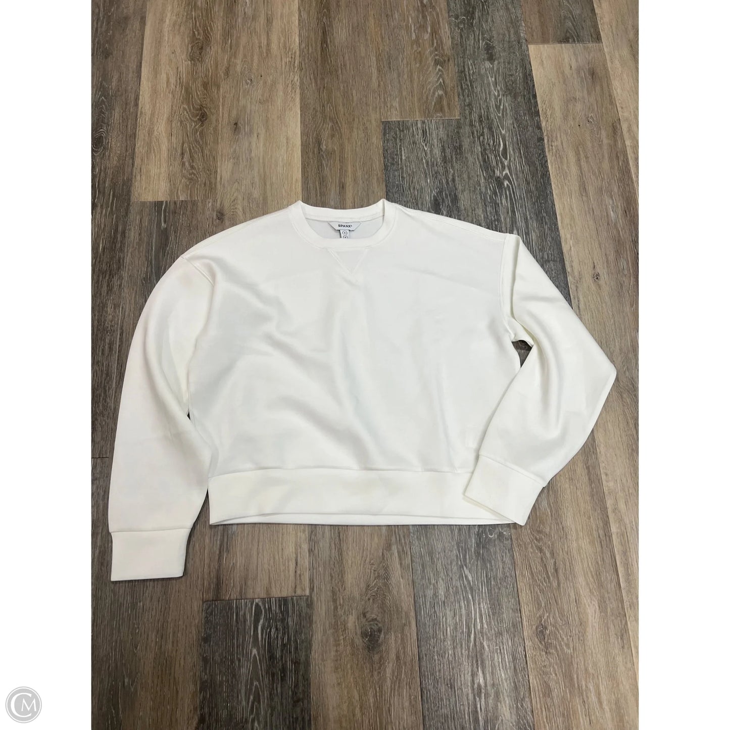 Sweatshirt Crewneck By Spanx In White, Size: S