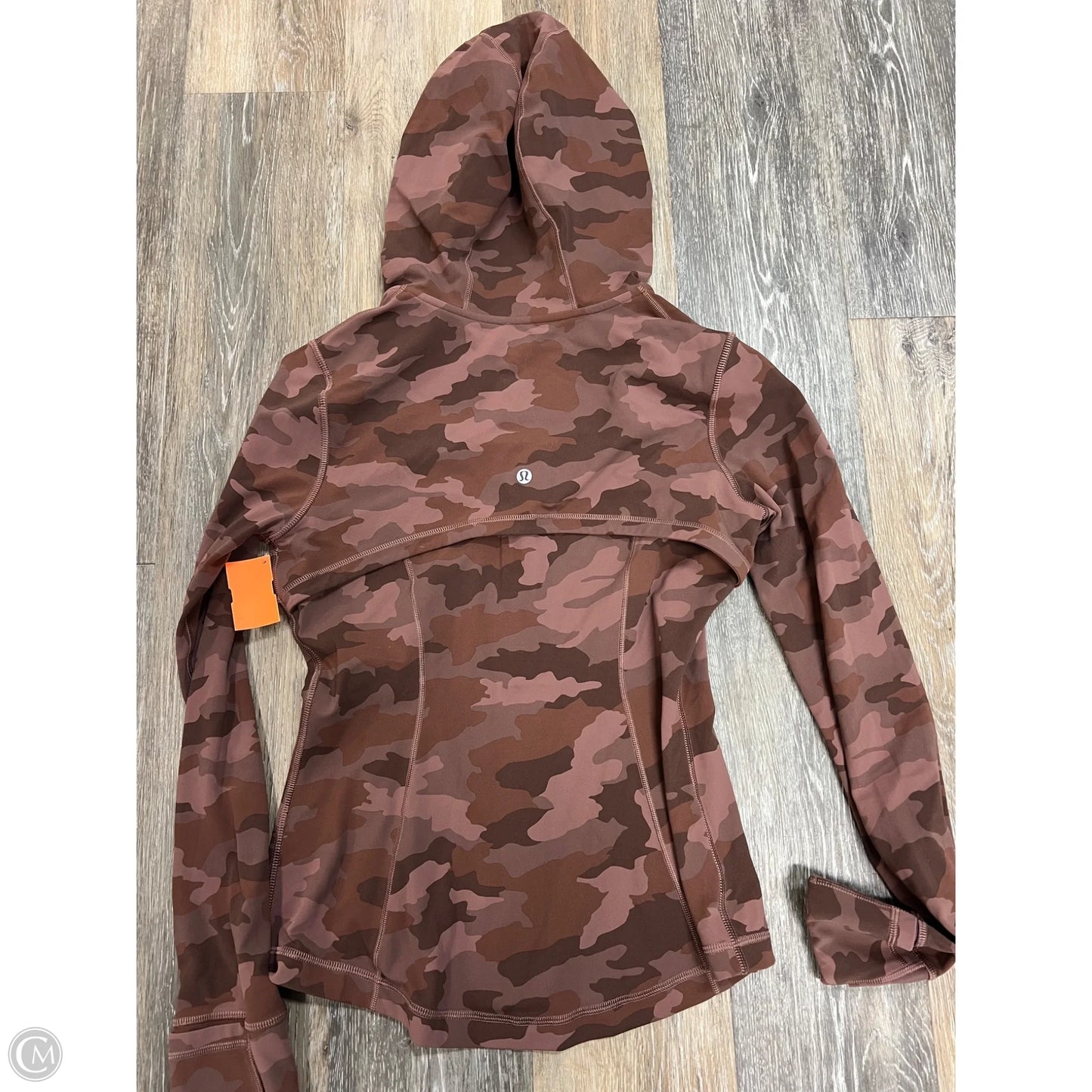 Athletic Jacket By Lululemon In Camouflage Print, Size: 8