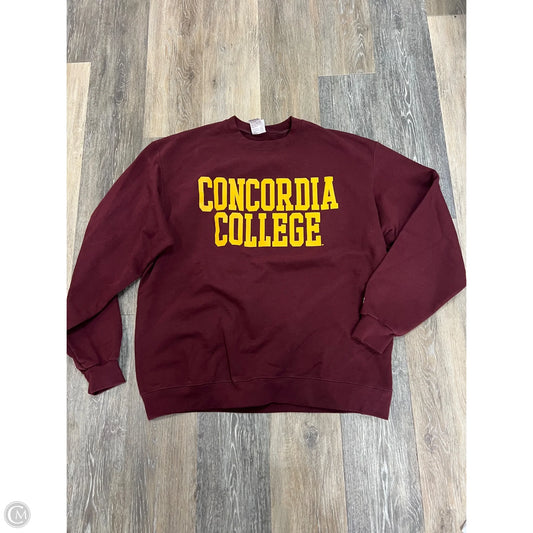 Athletic Sweatshirt Crewneck By Champion In Red, Size: Xl
