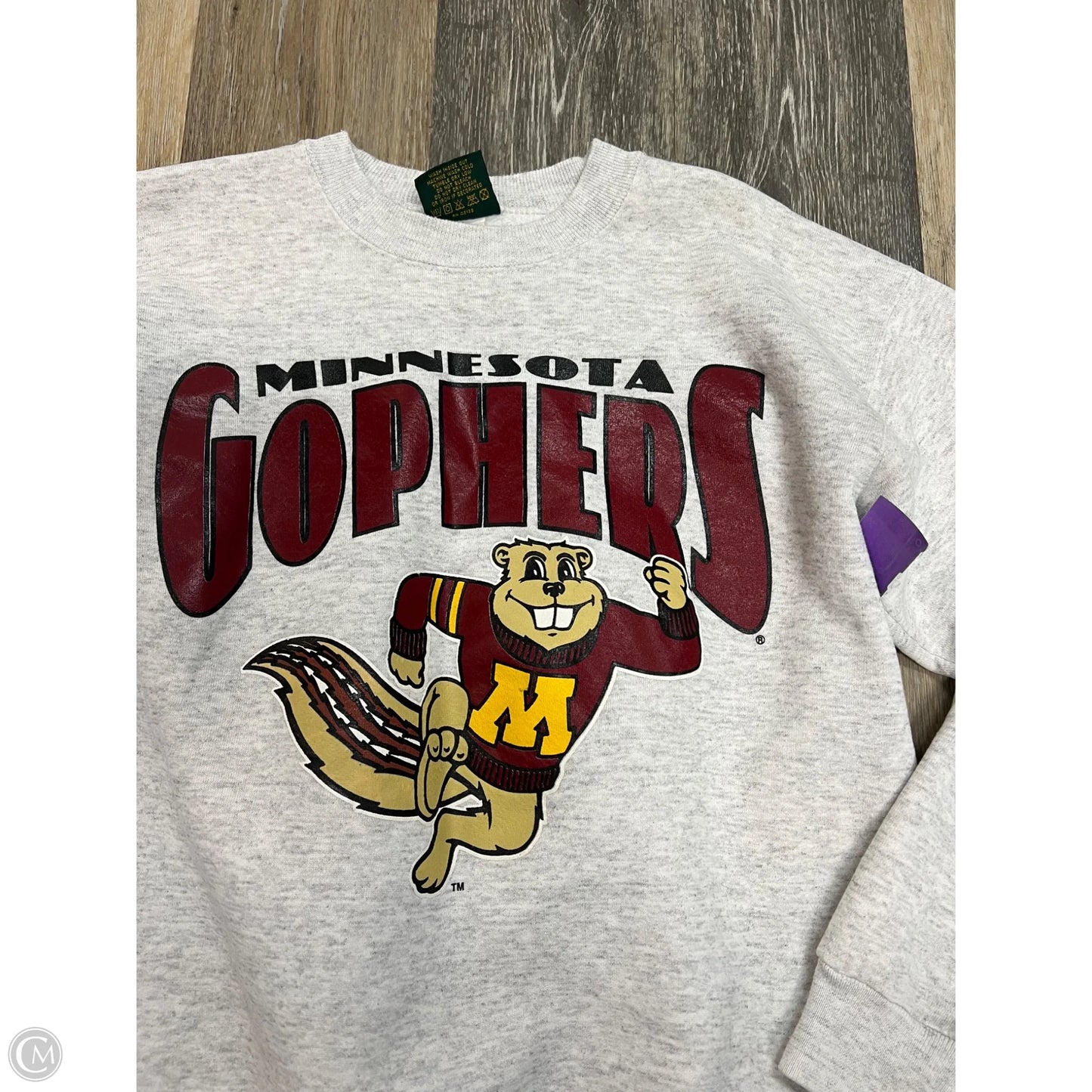 Athletic Sweatshirt By Home Team Advantage In Grey, Size: M