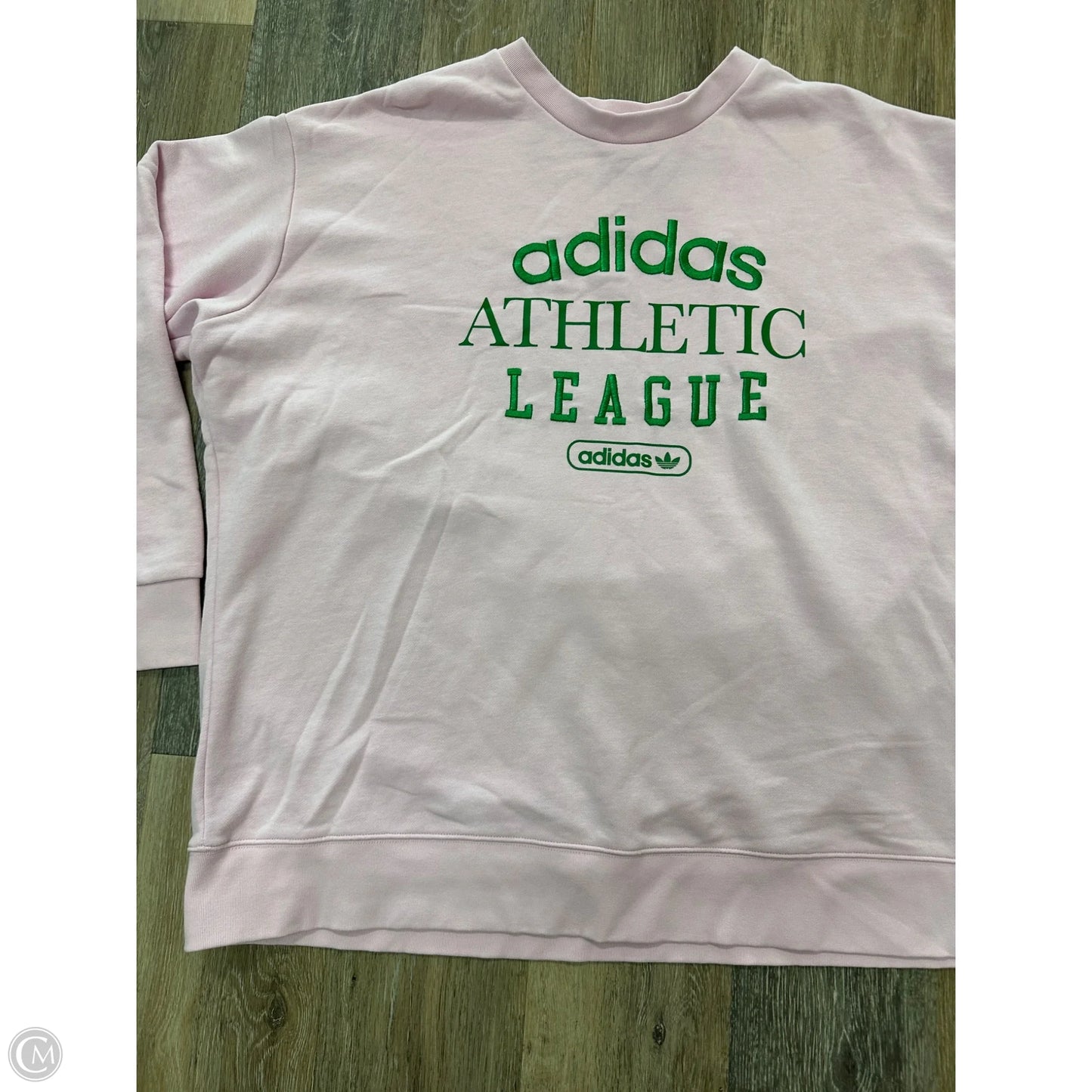 Athletic Sweatshirt Crewneck By Adidas In Pink, Size: 2x