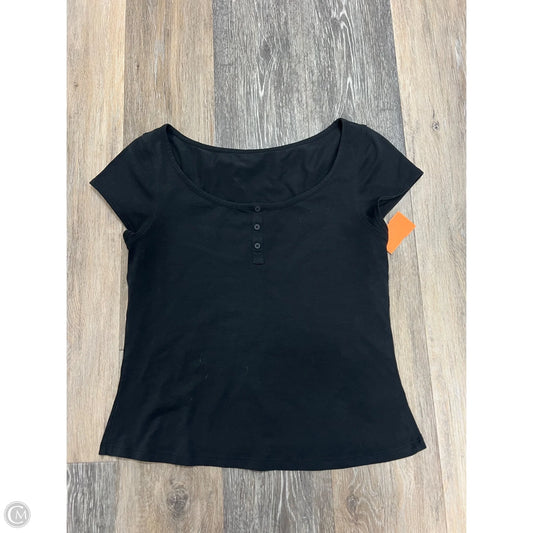 Top Short Sleeve By Lululemon In Black, Size: M