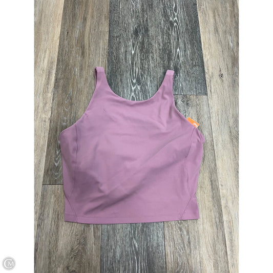 Athletic Tank Top By Lululemon In Pink, Size: 10