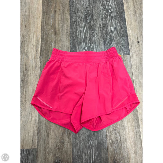 Athletic Shorts By Lululemon In Pink, Size: 6
