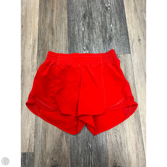 Athletic Shorts By Lululemon In Red, Size: 6