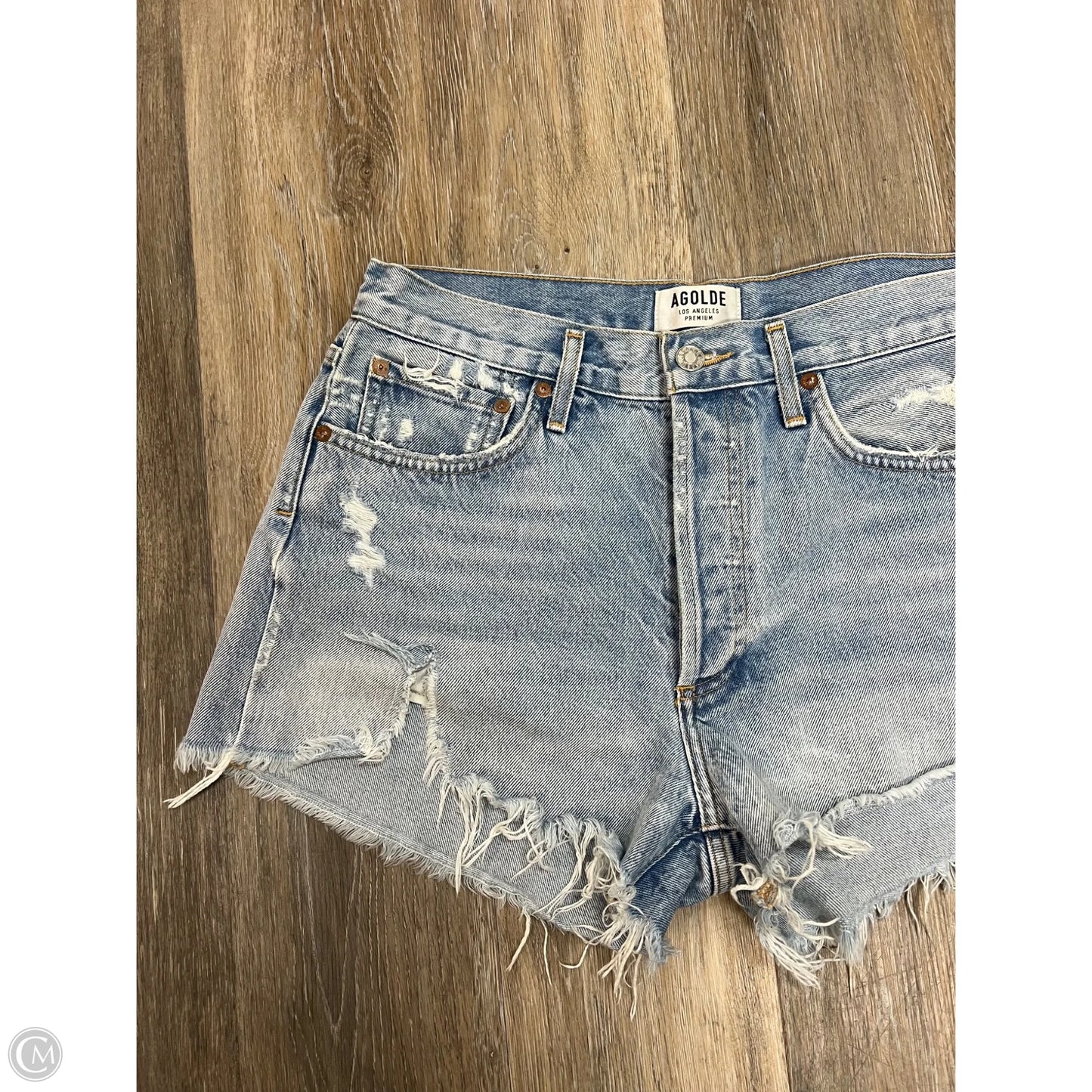 Shorts By Agolde In Blue Denim, Size: 6/28