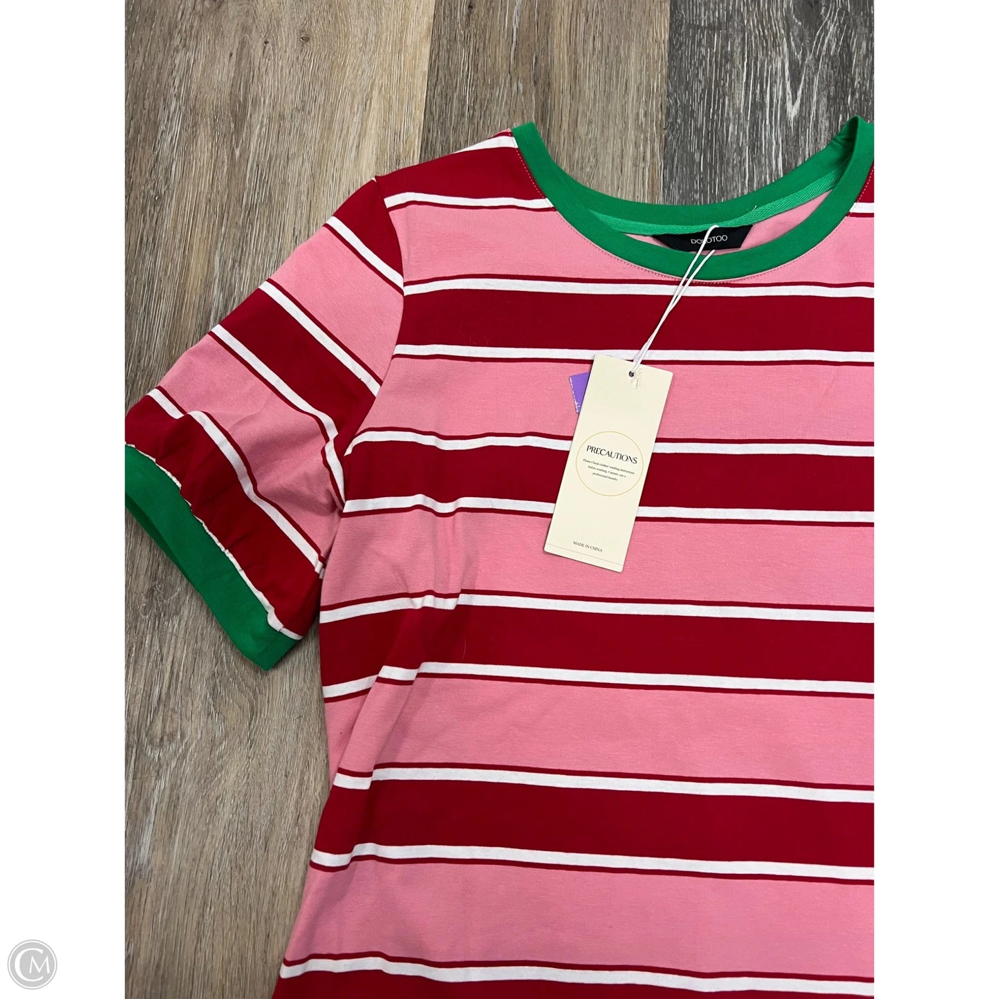 Top Short Sleeve By Dokotoo In Red, Size: M