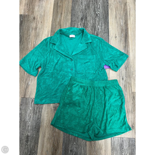 Lounge Set Shorts By Pink Lily In Green, Size: M