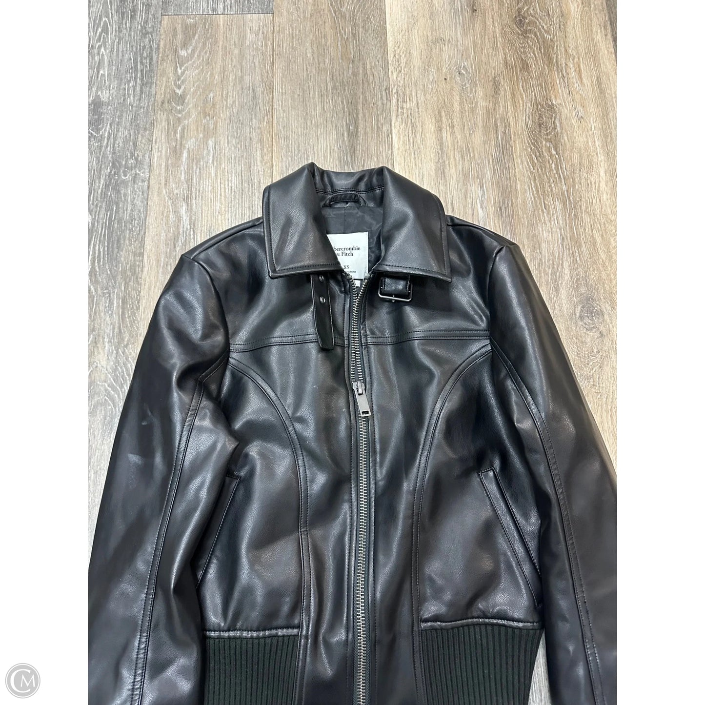 Jacket Moto By Abercrombie And Fitch In Black, Size: Xs