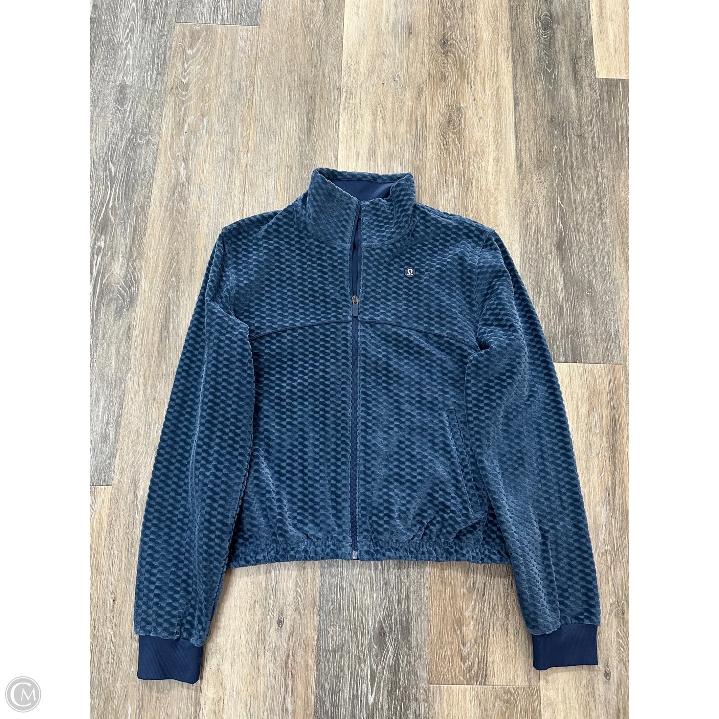 Athletic Jacket By Lululemon In Blue, Size: S