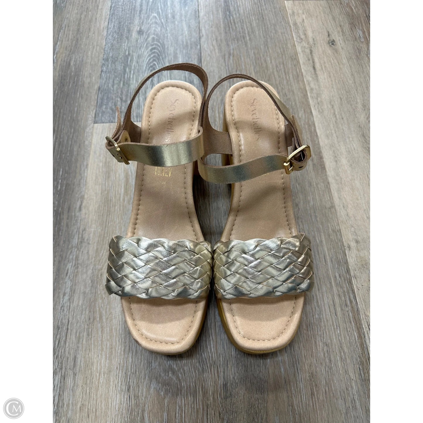 Sandals Heels Block By Seychelles In Gold, Size: 10
