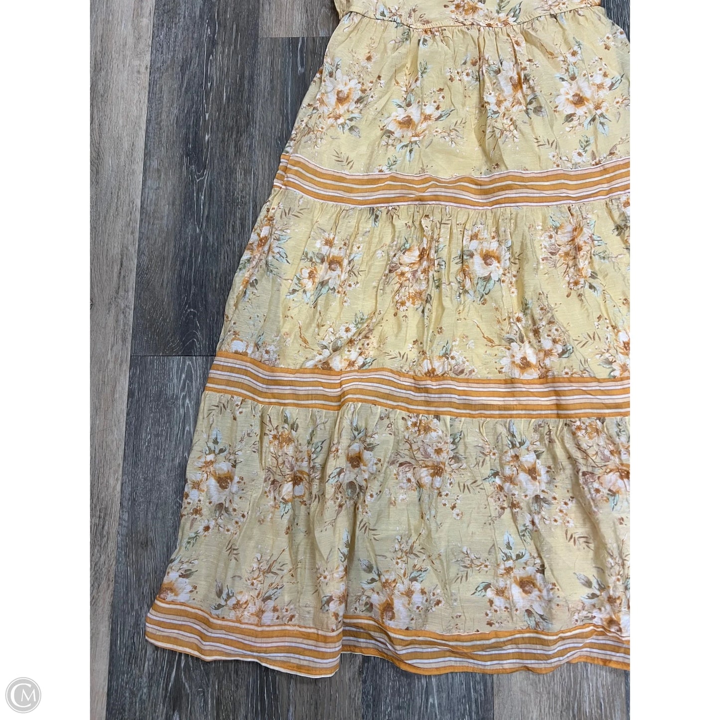 Dress Casual Maxi By By The River In Yellow, Size: M