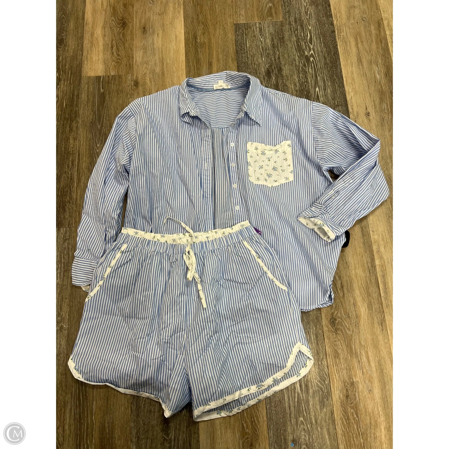 2pc Short Set By &merci In Blue, Size: M