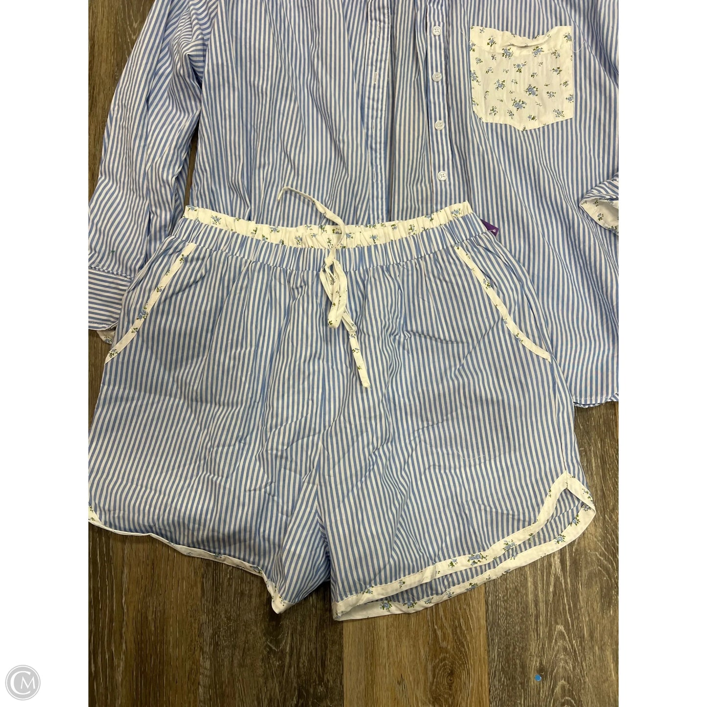 2pc Short Set By &merci In Blue, Size: M