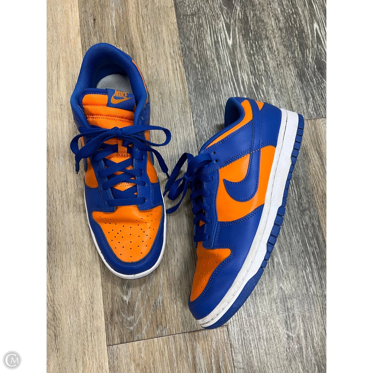 Shoes Sneakers By Nike In Blue & Orange, Size: 8.5