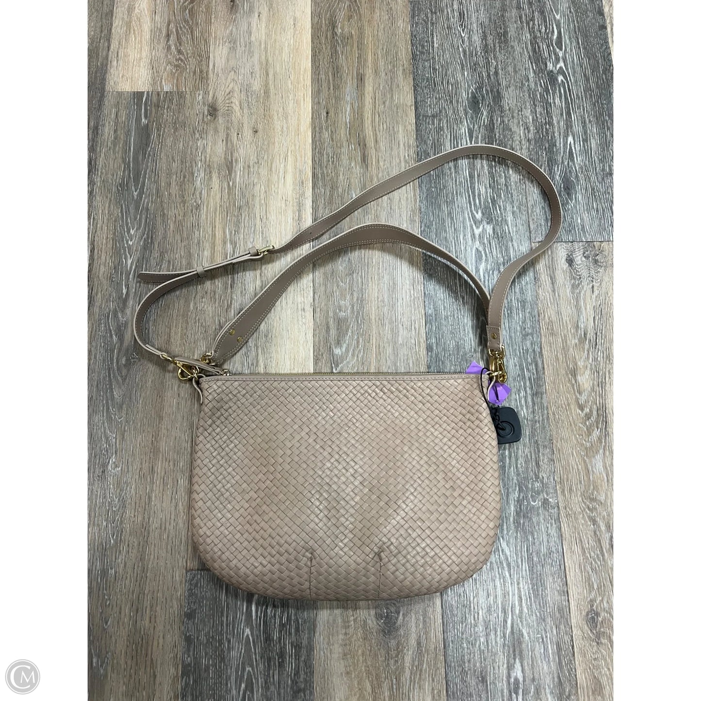Handbag Leather By Quince, Size: Large