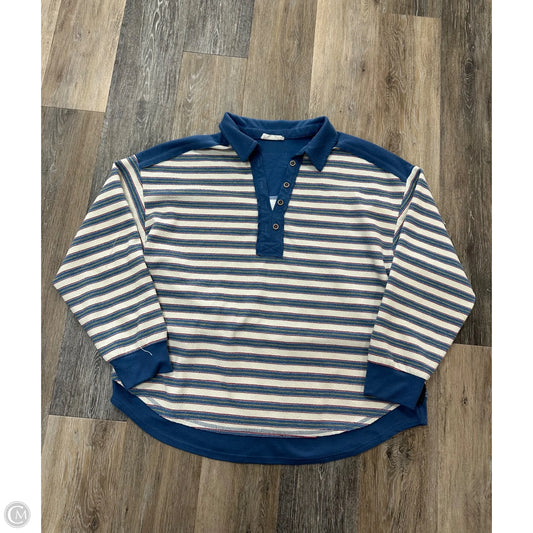 Top Long Sleeve By New In In Striped Pattern, Size: L
