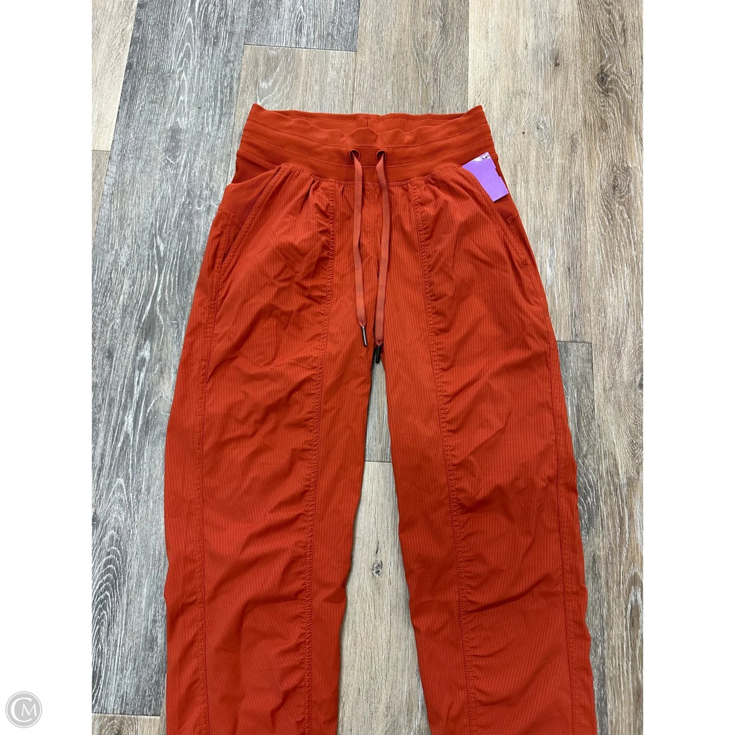 Athletic Pants By Lululemon In Orange, Size: 2