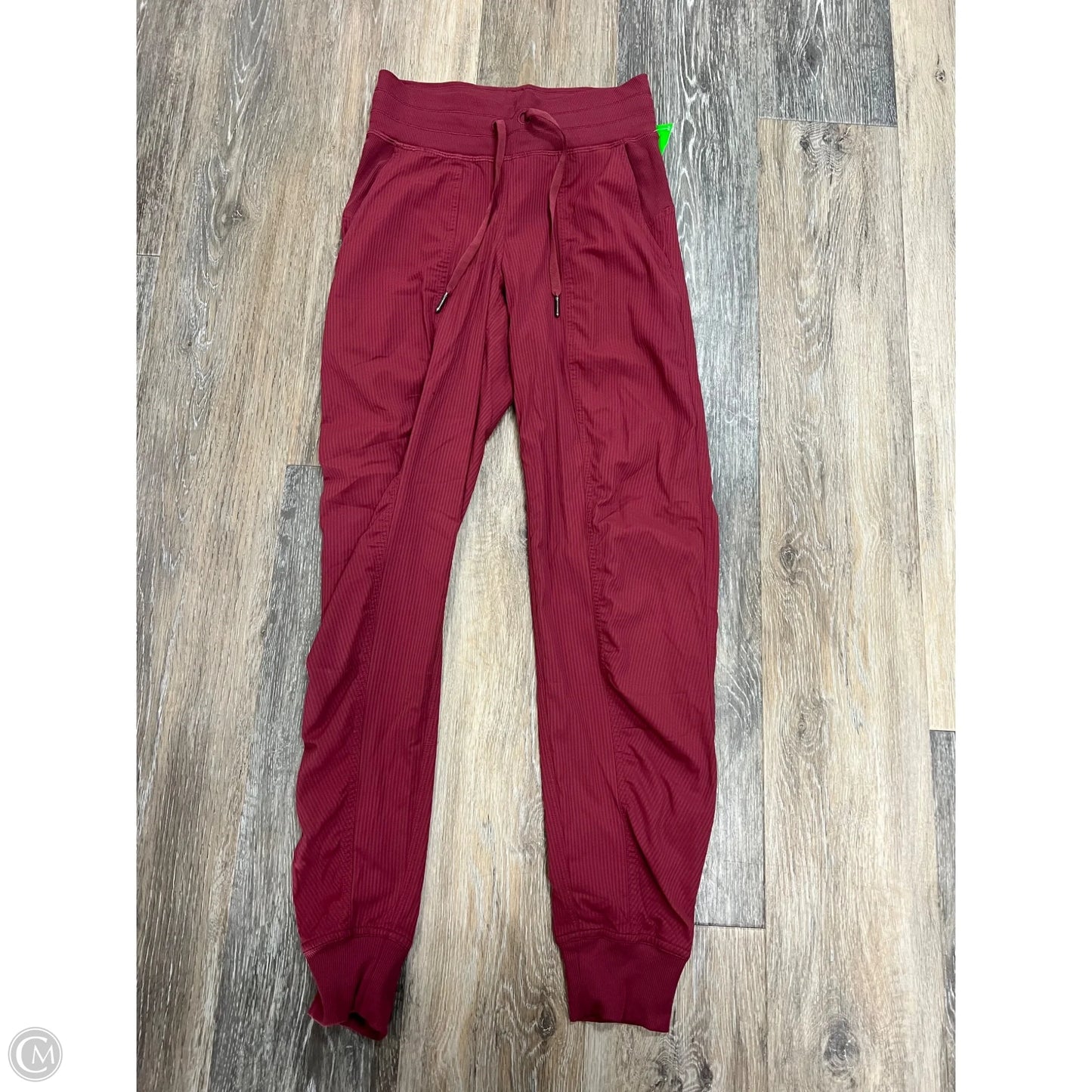 Athletic Pants By Lululemon In Red, Size: 0