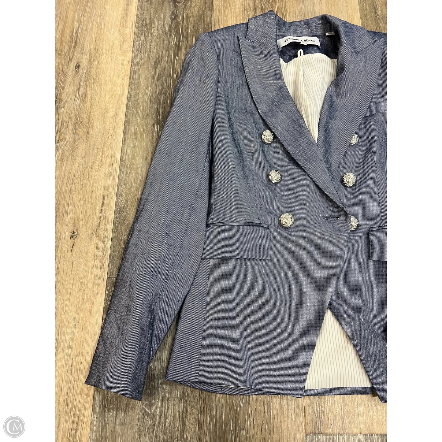 Blazer Designer By Veronica Beard In Blue, Size: 0