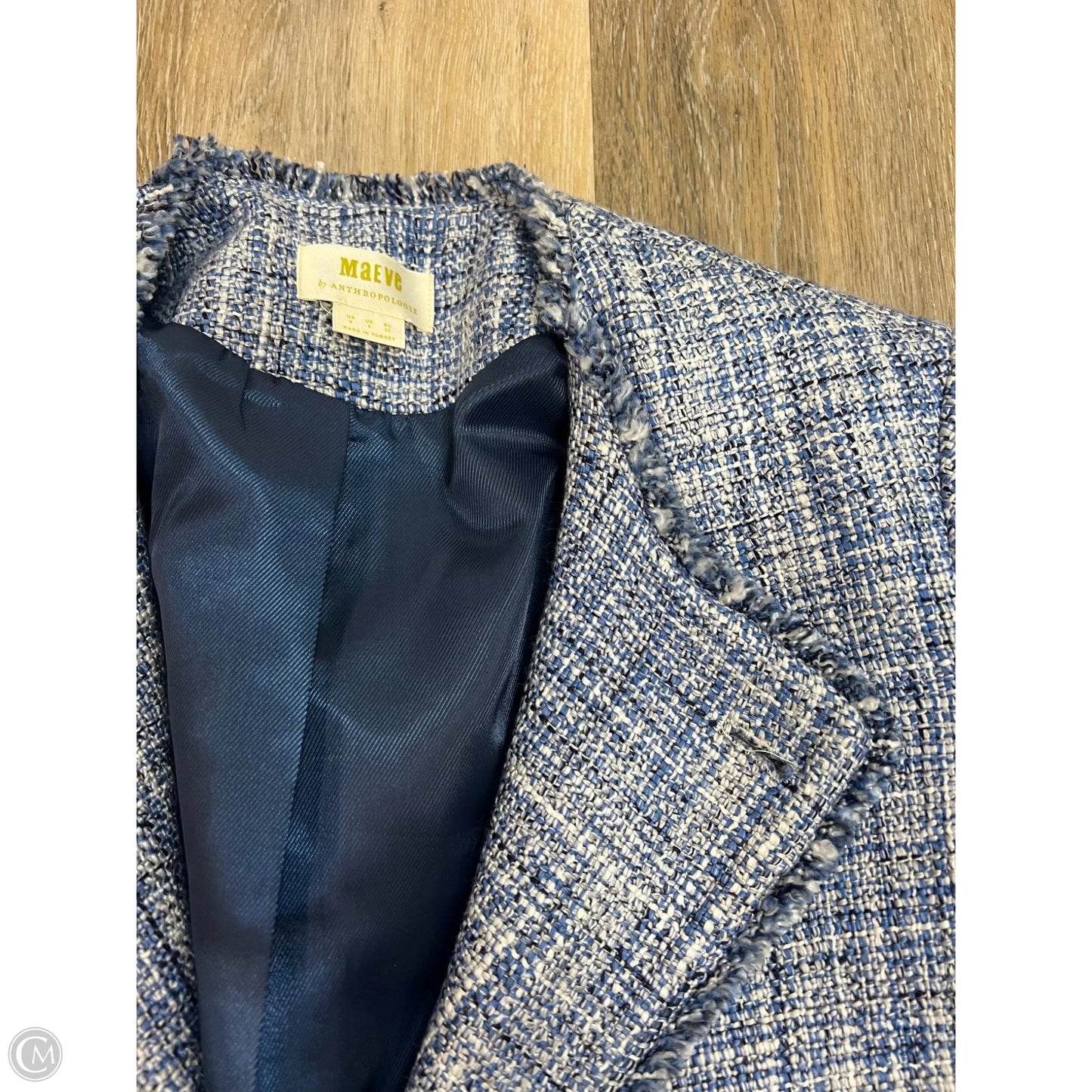 Blazer By Maeve In Blue, Size: 0