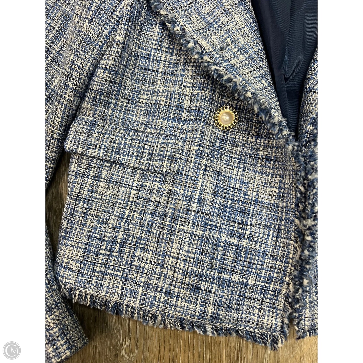 Blazer By Maeve In Blue, Size: 0