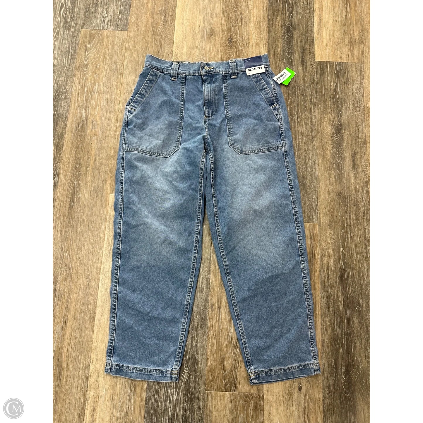 Jeans Straight By Old Navy In Blue Denim, Size: M