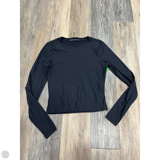 Top Long Sleeve By Abercrombie And Fitch In Black, Size: M