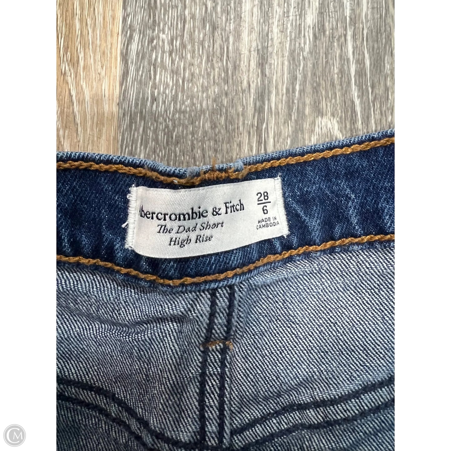 Shorts By Abercrombie And Fitch In Blue Denim, Size: 6