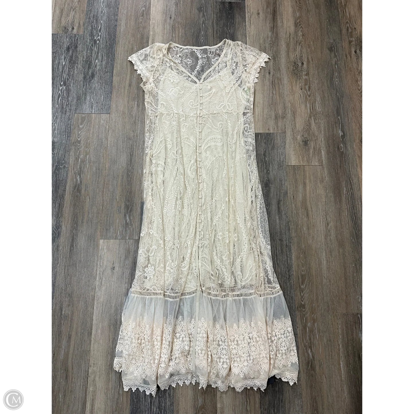 -Dress Casual Maxi By Torrid In Cream, Size: 1x