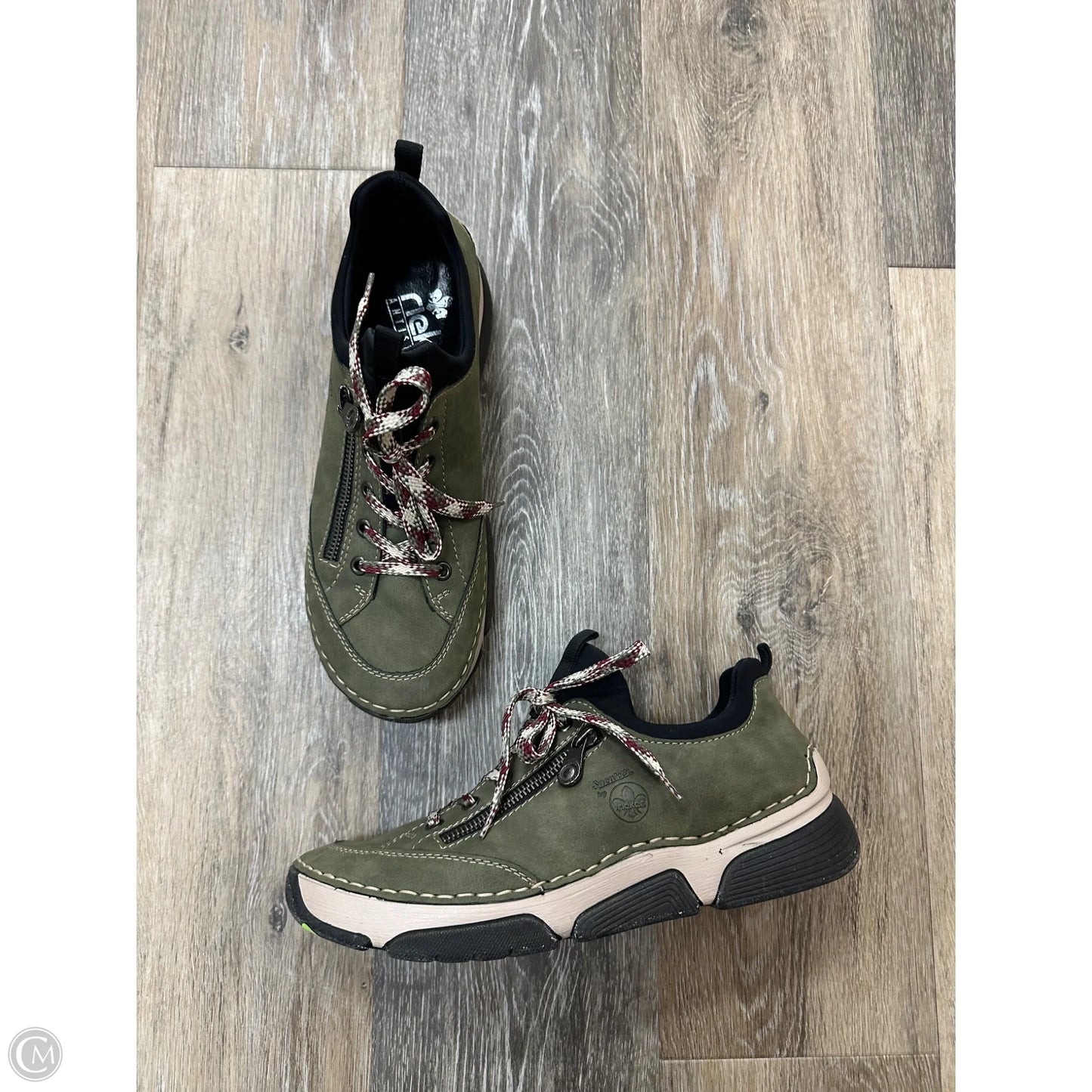 Shoes Athletic By Riekers In Green, Size: 9