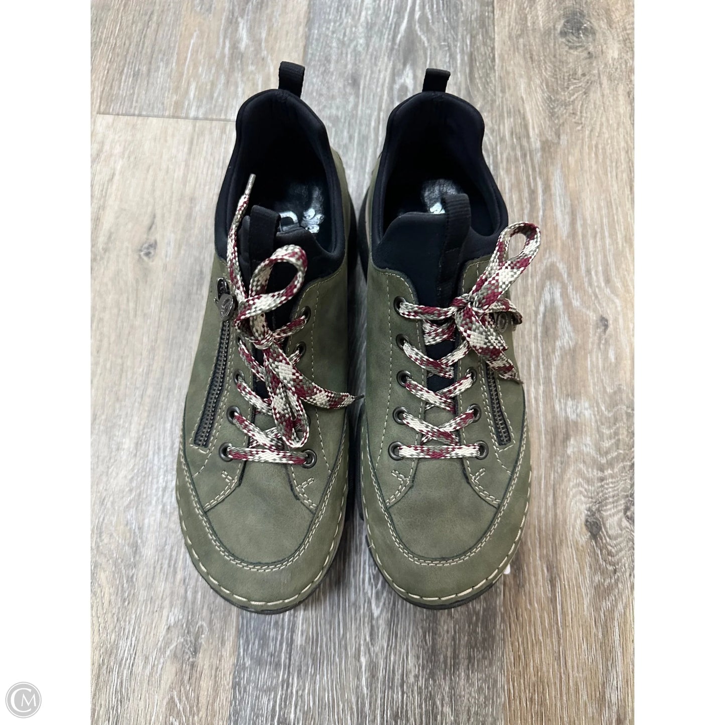 Shoes Athletic By Riekers In Green, Size: 9