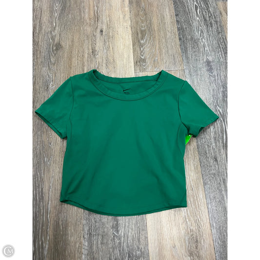 Athletic Top Short Sleeve By Nike Apparel In Green, Size: S