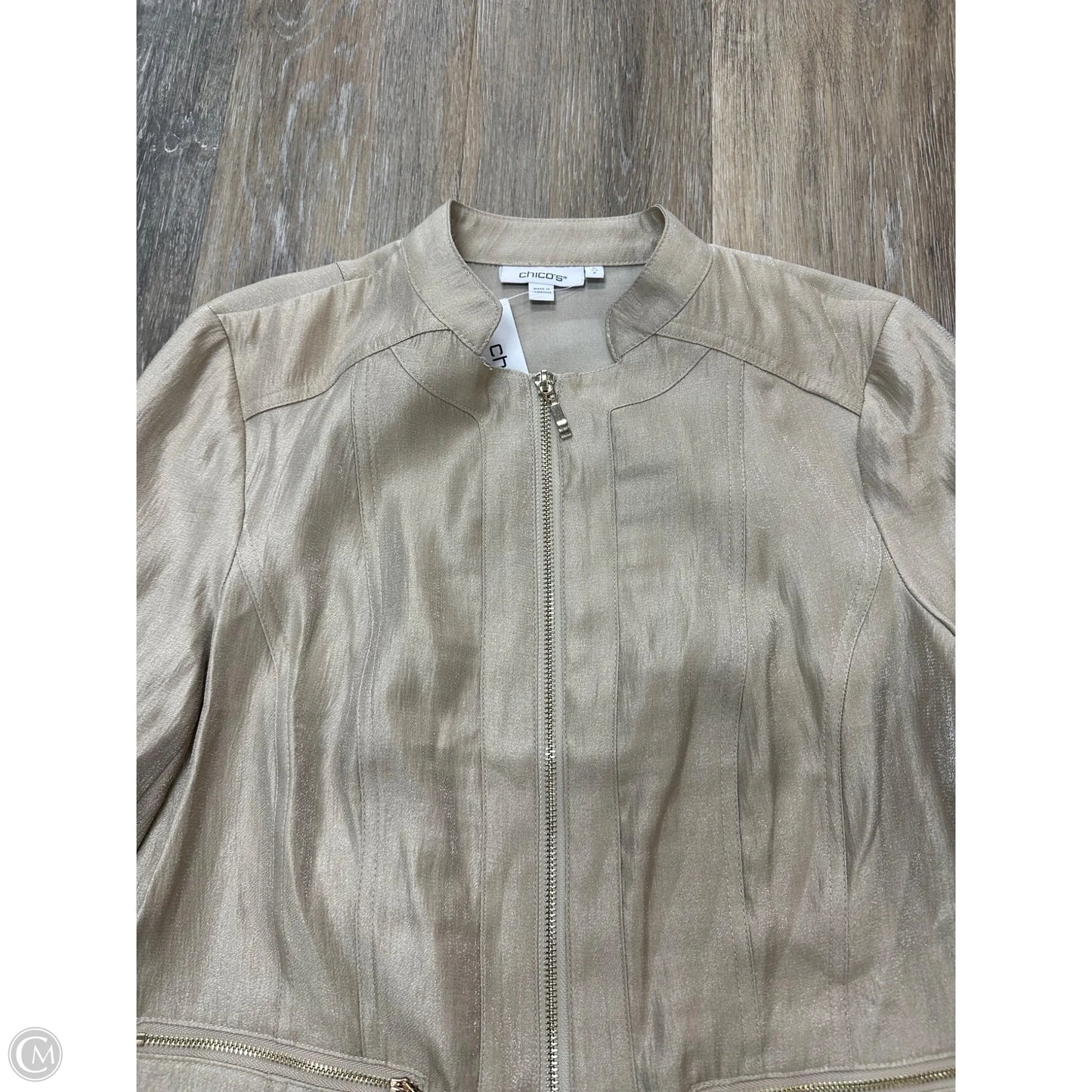 Jacket Other By Chicos In Tan, Size: 4