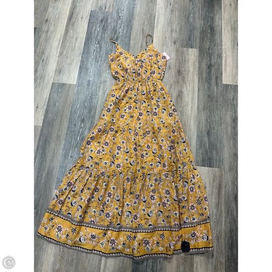 Dress Casual Maxi By Evereve In Yellow, Size: Xs