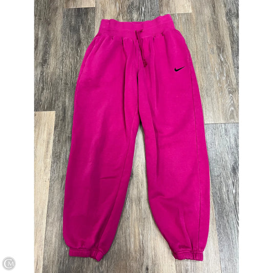 Athletic Pants By Nike Apparel In Pink, Size: S