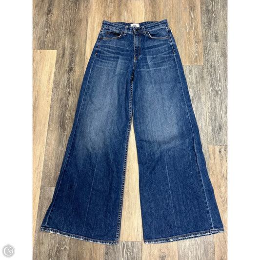 Jeans Wide Leg By Askk Ny In Blue Denim, Size: 2