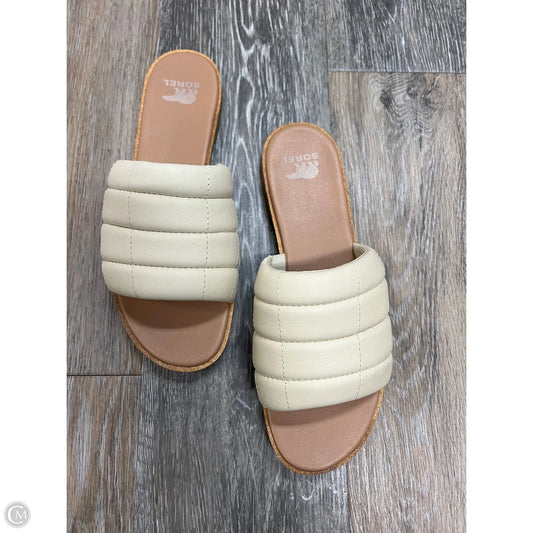 Sandals Flats By Sorel In Cream, Size: 9