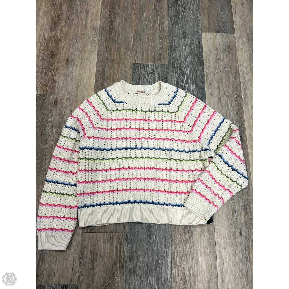 Sweater By Marine Layer In Striped Pattern, Size: L