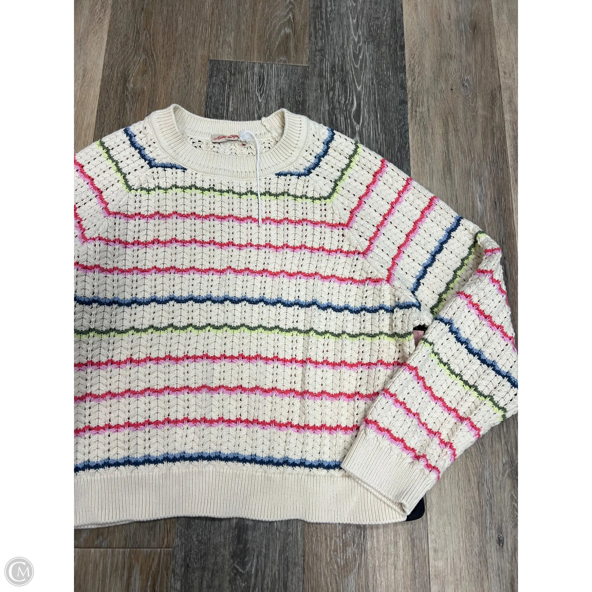 Sweater By Marine Layer In Striped Pattern, Size: L