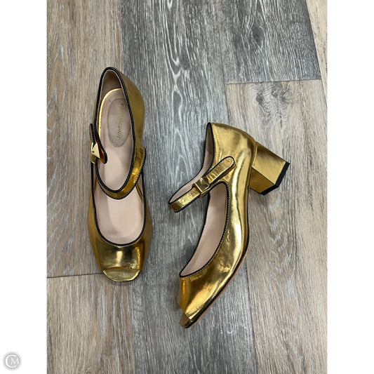 Shoes Heels Kitten By Kat MACONIE In Gold, Size: 8