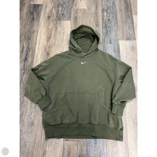 Athletic Sweatshirt Hoodie By Nike Apparel In Green, Size: Xl