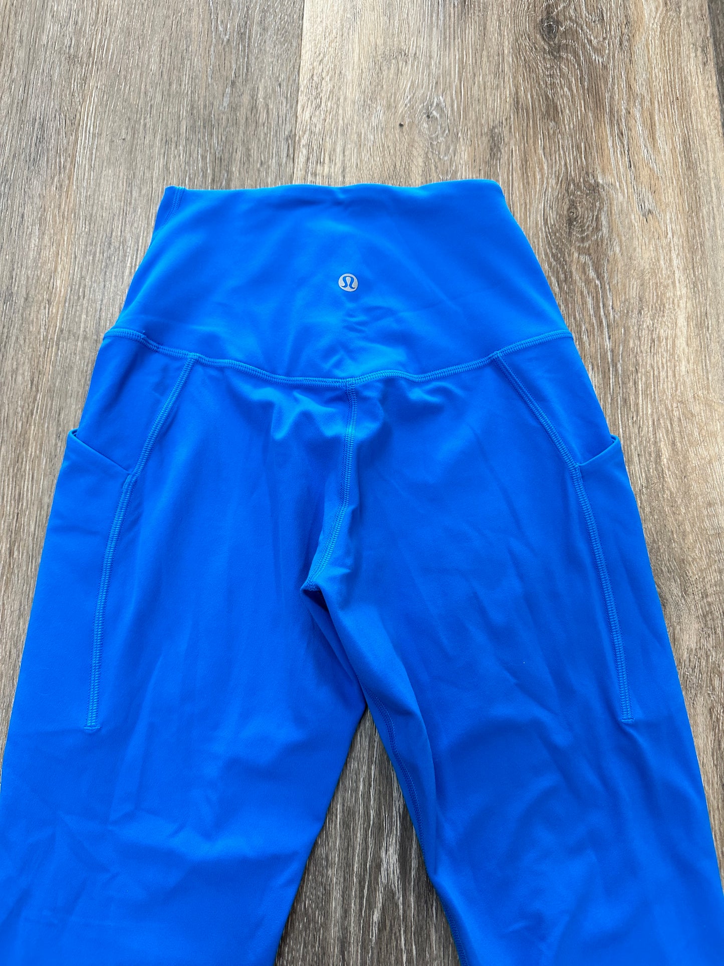 Athletic Leggings By Lululemon In Blue, Size: 4